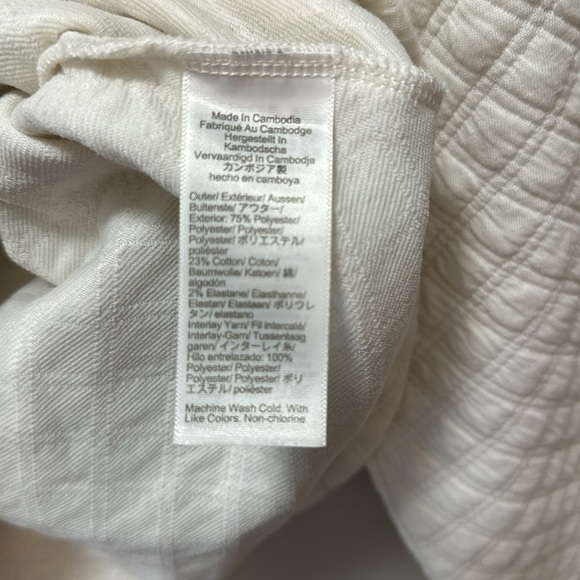 NWT! J.Crew Ivory quilted mock neck pullover - Picture 6 of 7